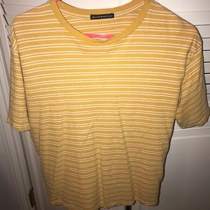 Brandy Melville yellow stripped shirt